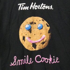 Tim Hortons | P2P 22 inches measured | Smile Cookie Campaign Black Unisex Tee